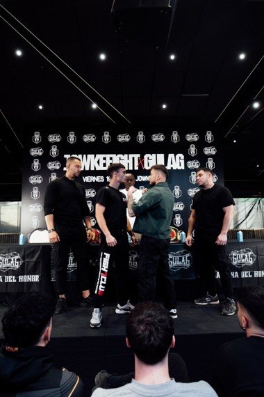 The Gulag Fight durante la previa al gran evento.
